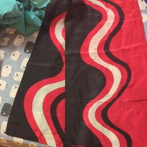 Anne Klein Black and Red Scarf